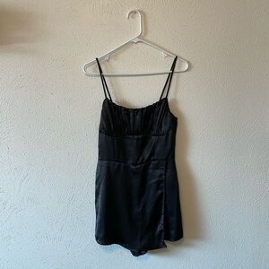 Silk Black Romper